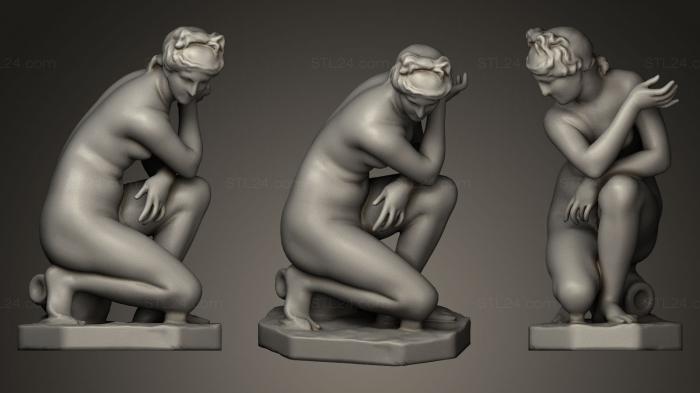 Statues antique and historical (Crouching Venus, STKA_0784) 3D models for cnc